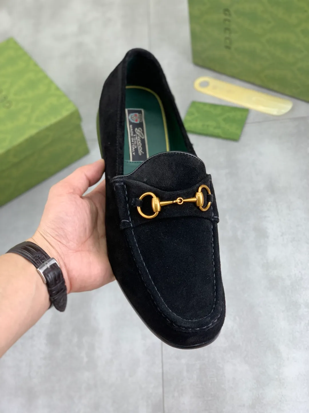 Men's men's shoes 💰P540 [New style] Water dyed cowhide 💰💎💎💎 [Gucci] Gucci high-end men's formal business leather shoes, original order 1:1! Original imported high-end washed calfskin, original metal buckle, imported first-layer cowhide lining for feet, original outsole, men's shoe size: 38-45, multiple colors available